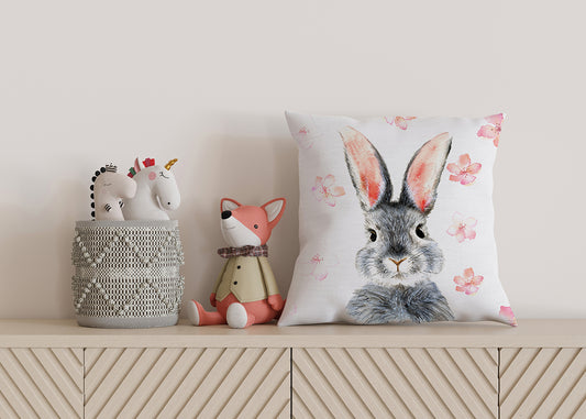 Taie d'oreiller - Lapin Fleuri