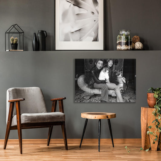 Acrylglasbild - Serge Gainsbourg & Jane Birkin - Einrichtungsbeispiel Foto