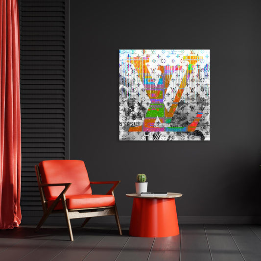 Acrylglasbild - Used Luxury Brand Wohnbeispiel