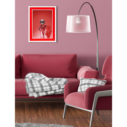 Rahmenbild mit Acrylpassepartout - Disco Heels Einrichtungsbeispiel