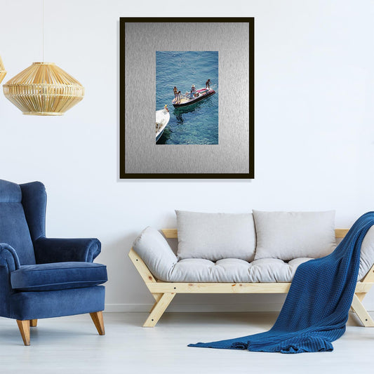 Rahmenbild mit Alupassepartout - Boat Trip