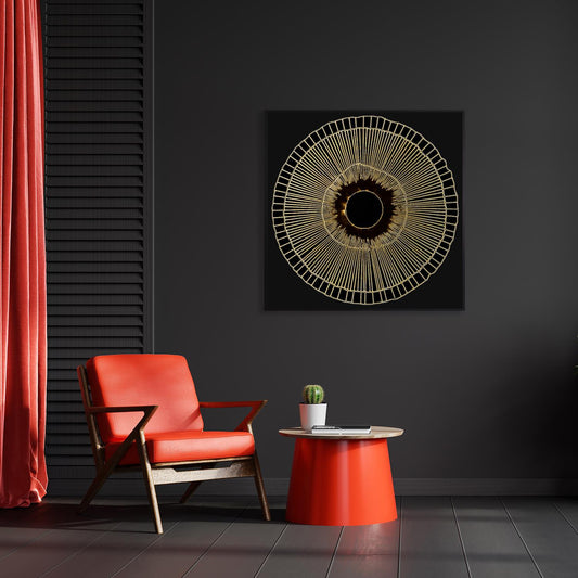 Leinwandbild mit Schattenfugenrahmen - Golden Circle