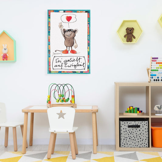 Janosch Canvas Print - Be loved forever