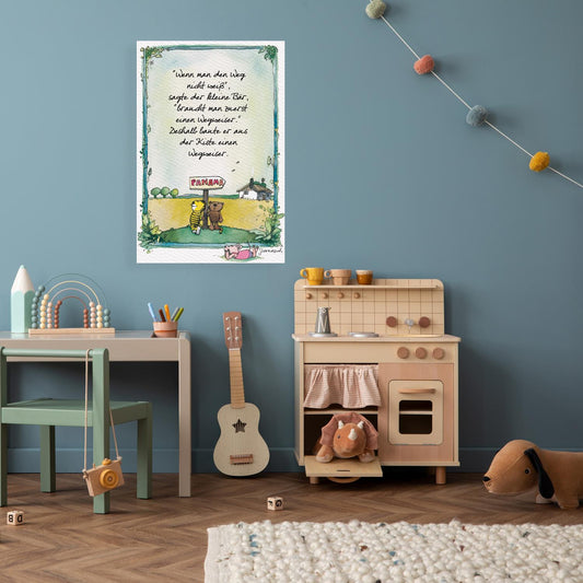 Janosch canvas print - Signpost