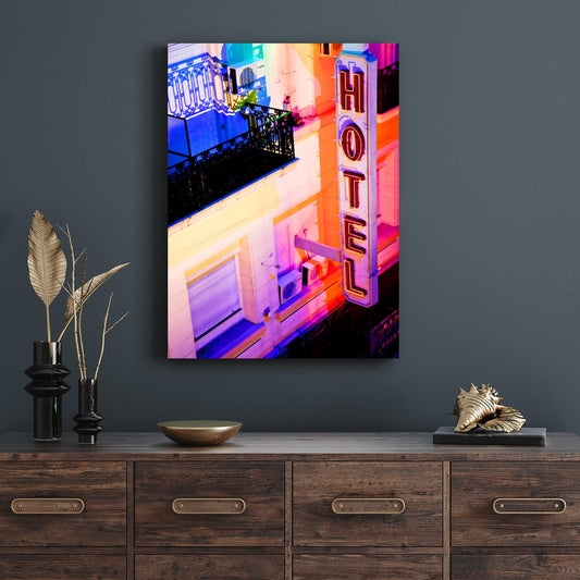 Leinwandbild - Retro Hotel