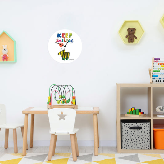 Janosch Acrylglas-Uhr - Keep Smiling Tigerente