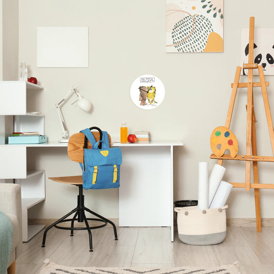 Janosch Acrylglas-Uhr - Du bist so sauschön