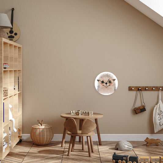 Acrylglas-Uhr - Igel