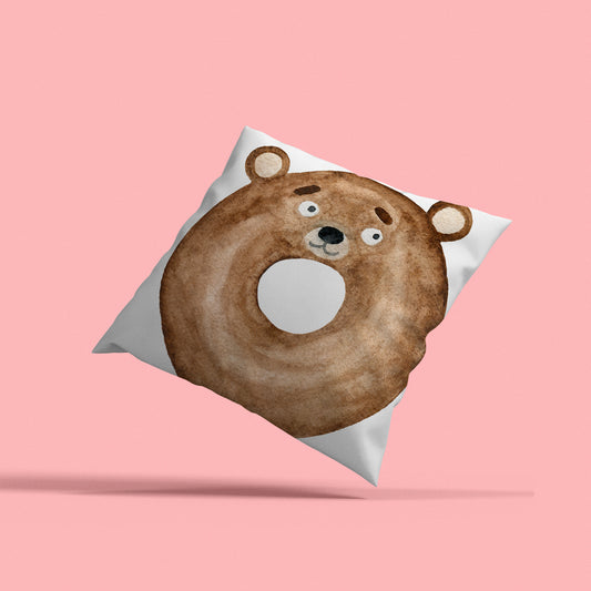 Kissenbezug - Brauner Bär lustig