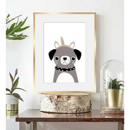 Rahmenbild - Lustiger Hund