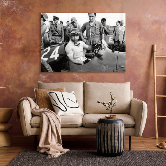 Acrylglasbild - Manuel Fangio Wohnbeispiel