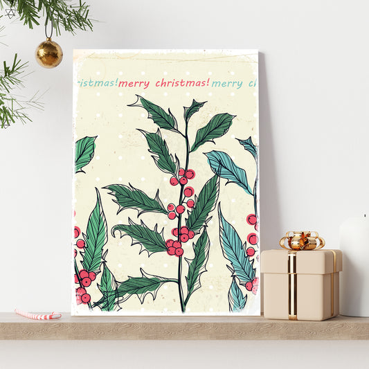 Blechschild - Merry Christmas Wohnbeispiel