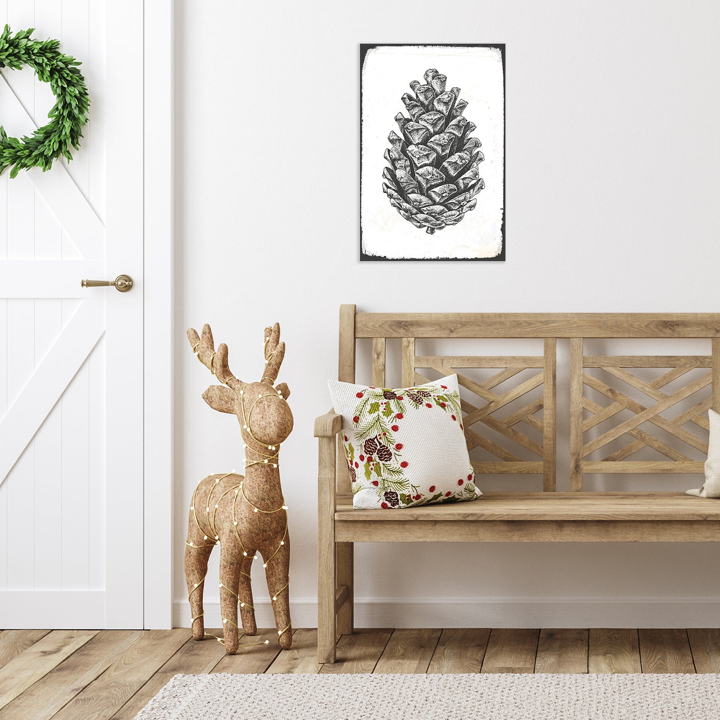 Blechschild - Pinecone Wohnbeispiel