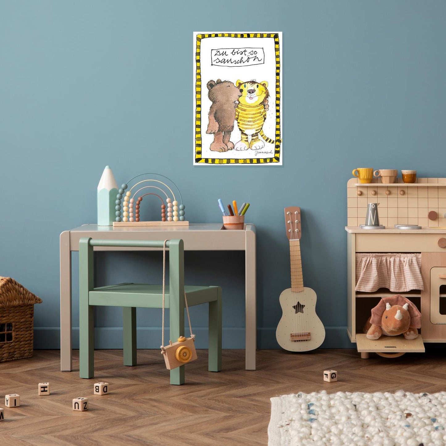 Plaque métallique Janosch - Tu es si belle