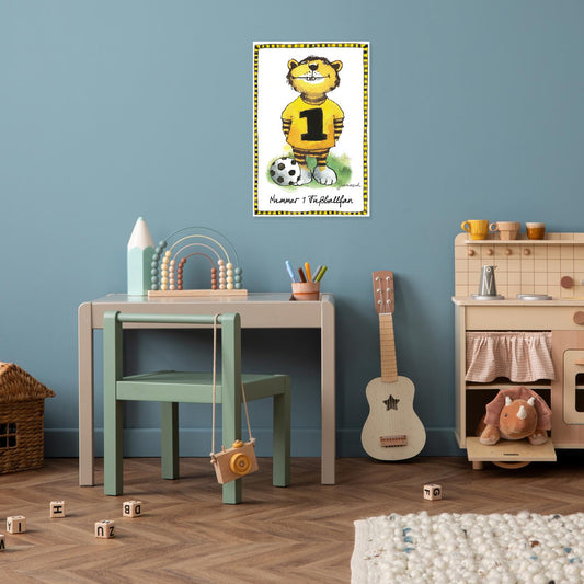 Plaque métallique Janosch - Supporter de football numéro 1