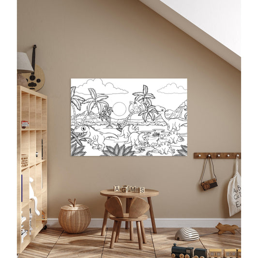 Bemalbares Whiteboard - Dinosaurier