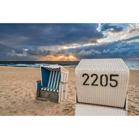 Acrylglasbild - Beach Chair