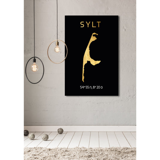 Blattgold Bild - Sylt Wohnbeispiel