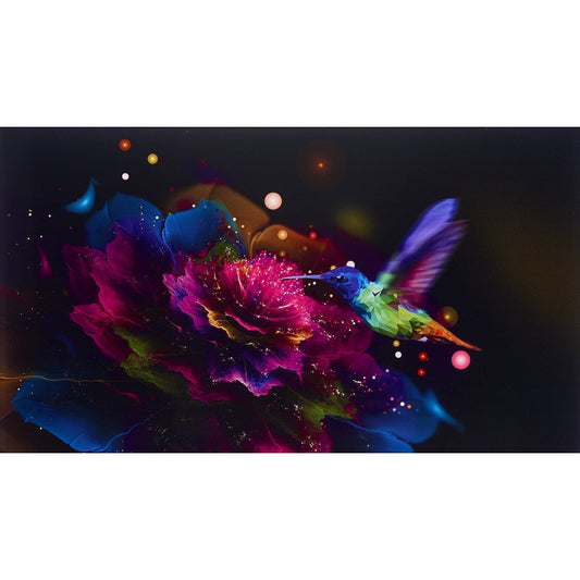 Acrylglasbild - Hibiskus Kolibri