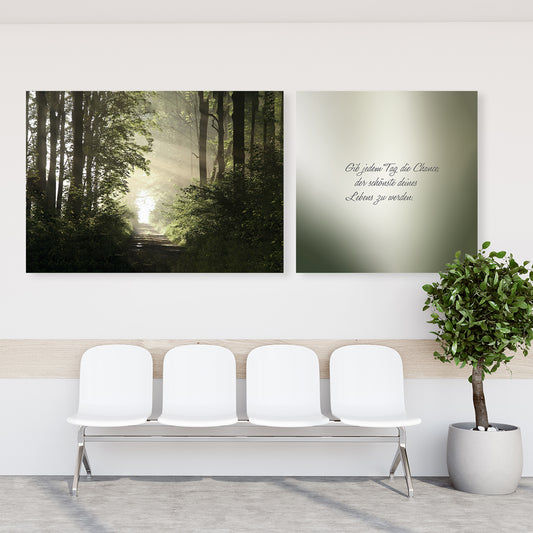 Leinwandbild - Chance - Einrichtungsbeispiel Foto