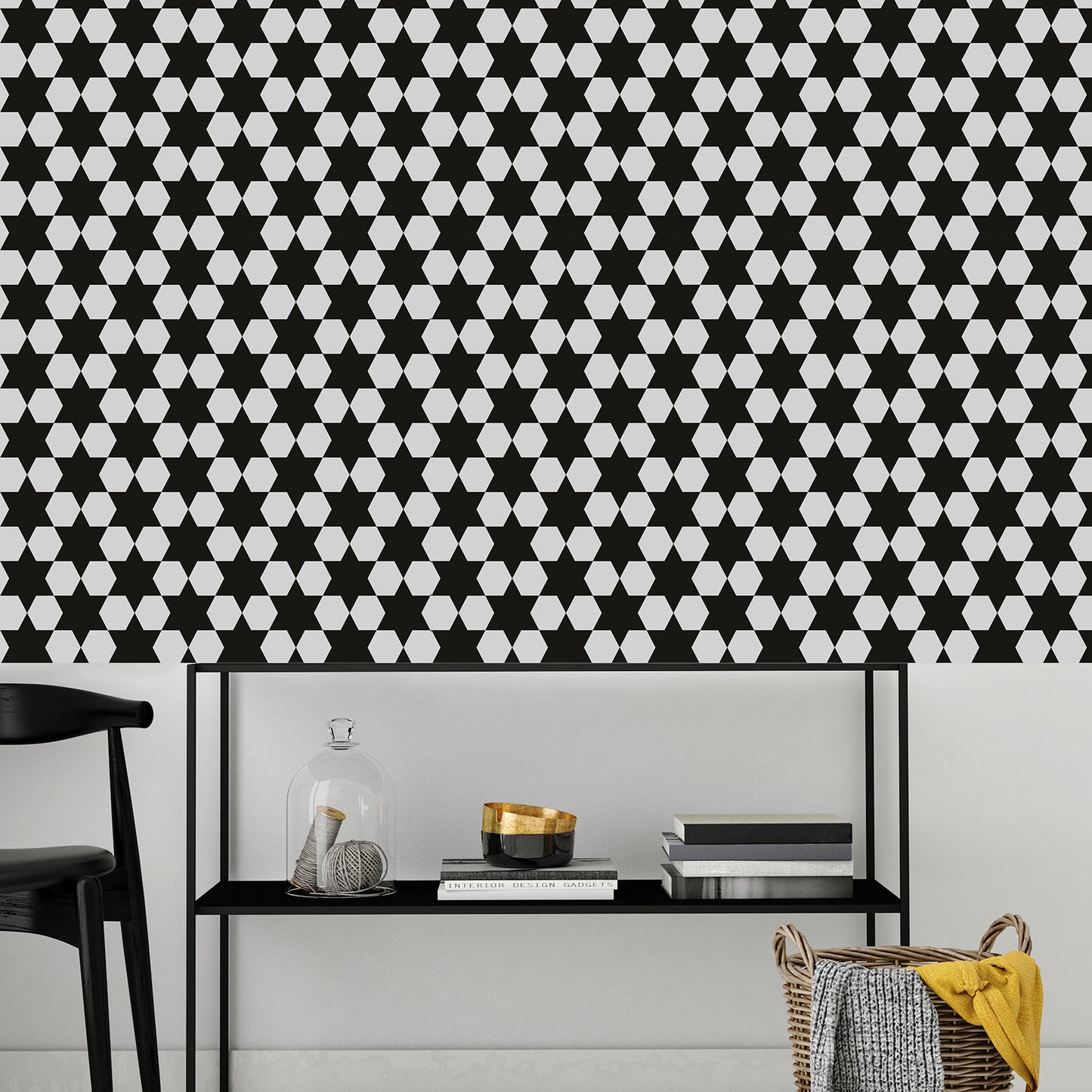 Tapete - Stars Wohnbeispiel