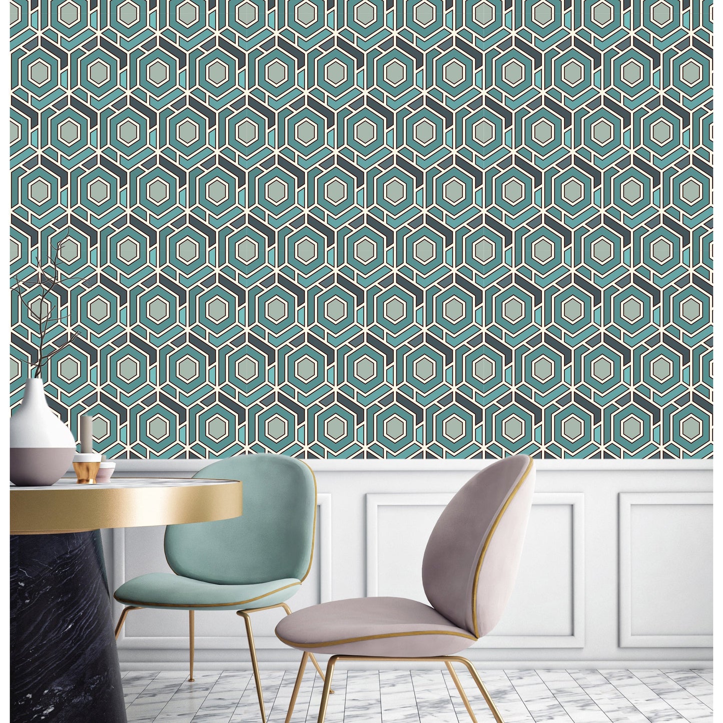 Tapete - Freia Wohnbeispiel