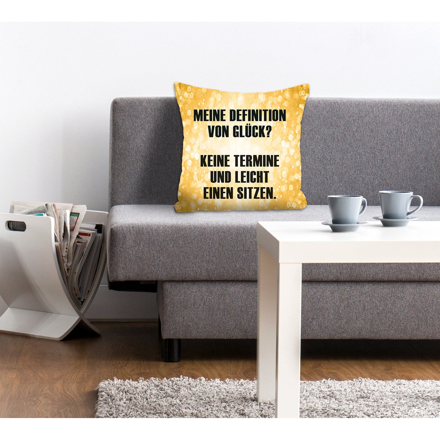 Kissenbezug - Meine Definition von Glück.. Wohnbeispiel