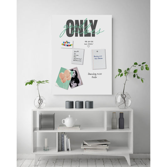 Magnetisches Markerboard - Good Vibes only Wohnbeispiel