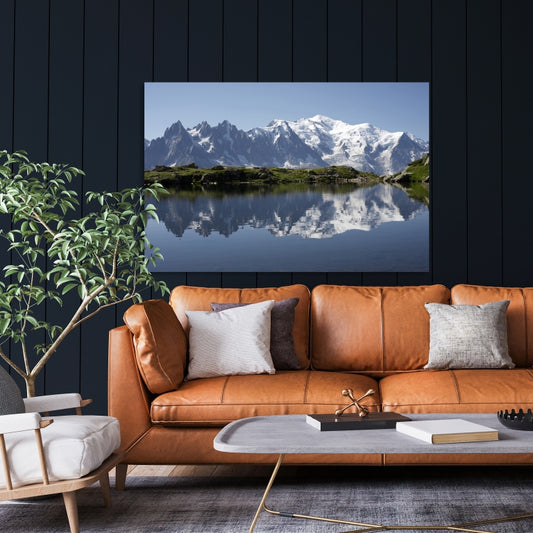 Aluminiumbild - Mont Blanc Wohnbeispiel