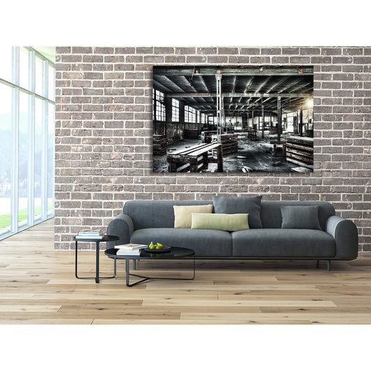 Acrylglasbild - Factory Floor Wohnbeispiel