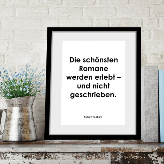 Rahmenbild - Die schönsten Romane werden erlebt Wohnbeispiel