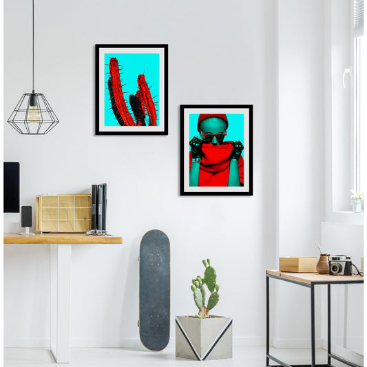 Rahmenbild - Pop Cactus Wohnbeispiel