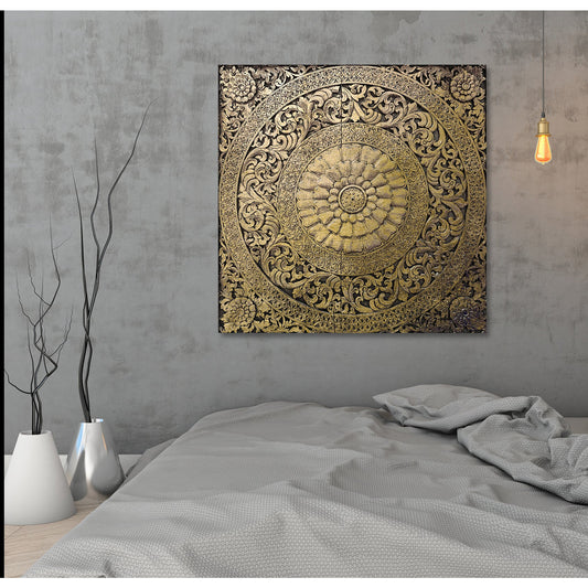 Blattgold Bild - Leander Wohnbeispiel