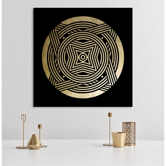 Blattgold Bild - Sören Wohnbeispiel