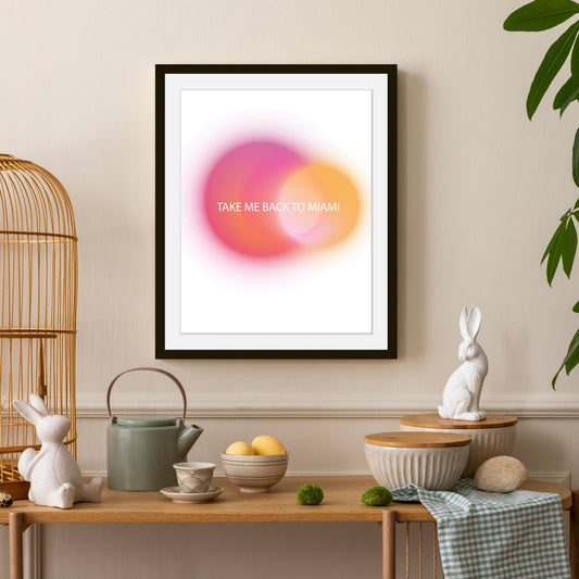 Rahmenbild - Take me back to Miami - Einrichtungsbeispiel Foto