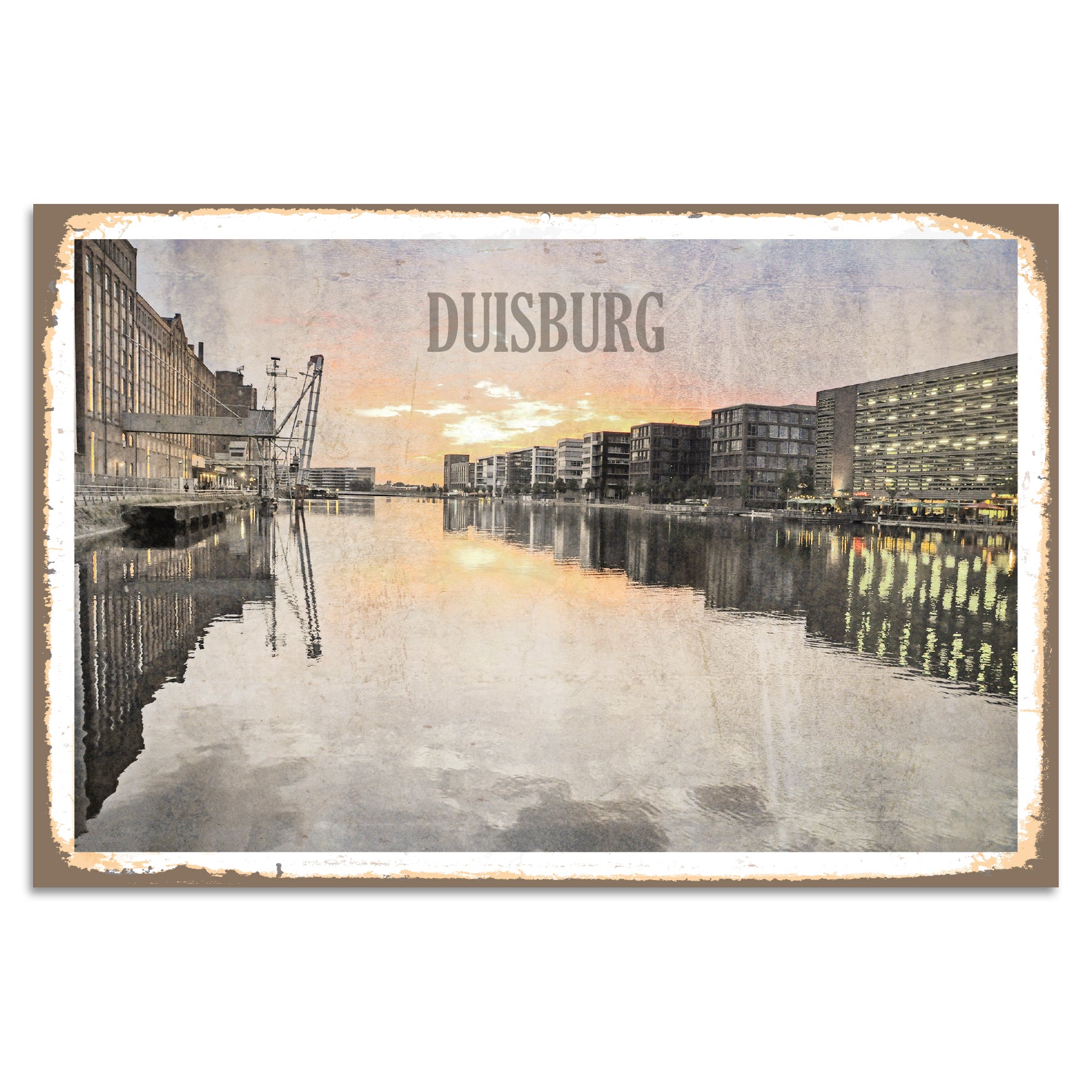 Blechschild Duisburg