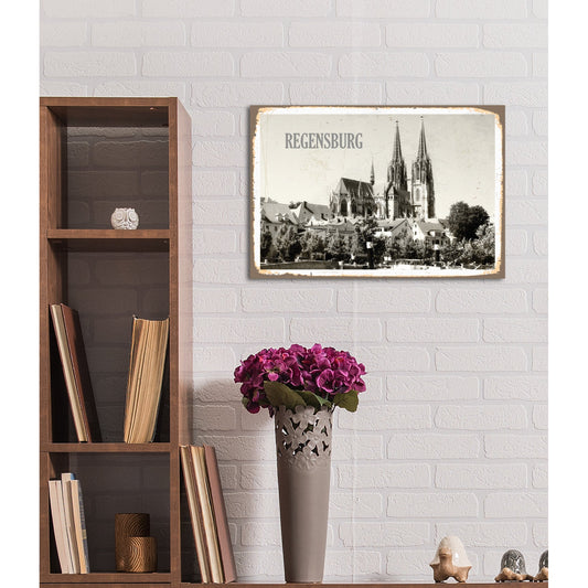 Blechschild - Regensburg Wohnbeispiel