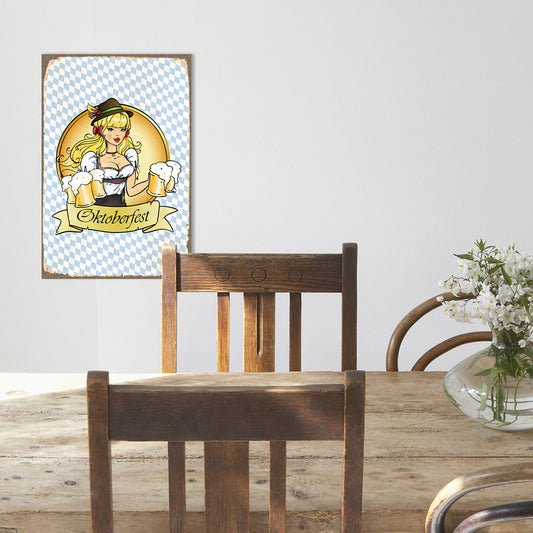 Blechschild - Oktoberfest Wohnbeispiel