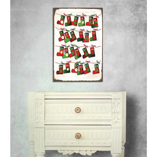 Blechschild - Söckchen Wohnbeispiel