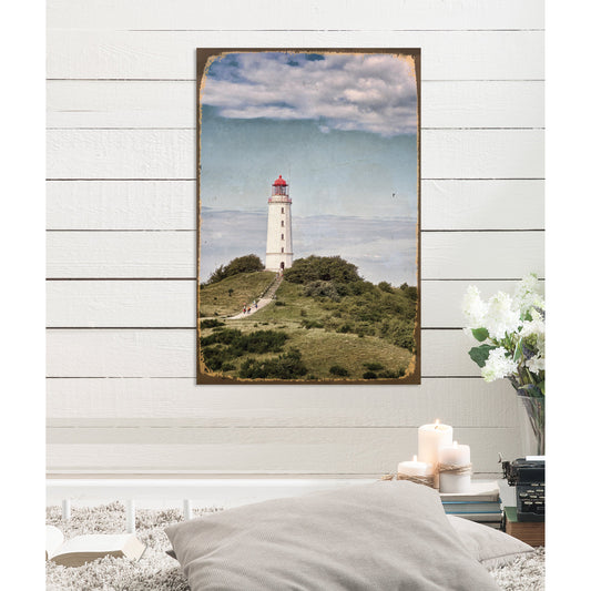 Blechschild - Leuchtturm Wohnbeispiel