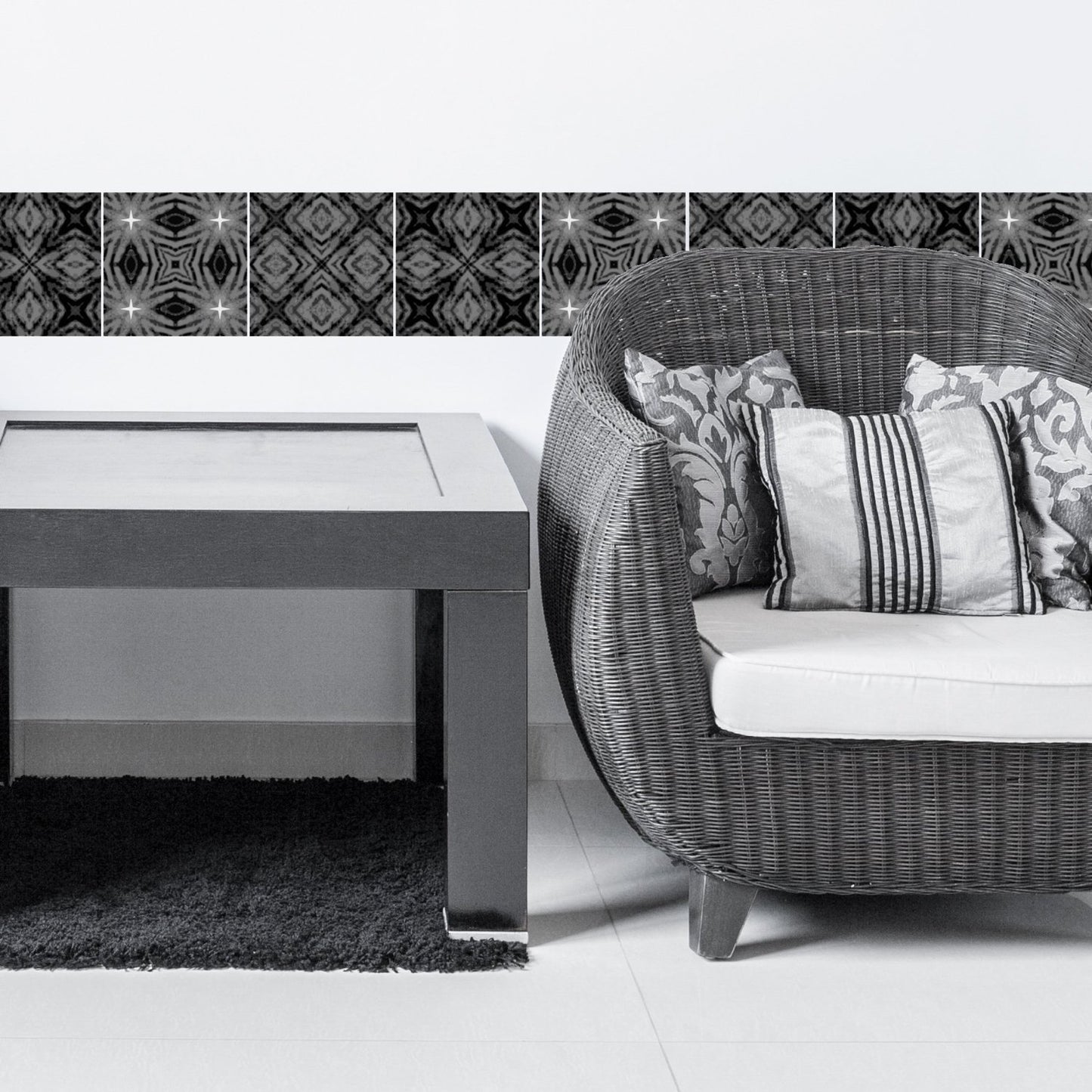 Stickerfliesen - Mayleen 12er-Set Wohnbeispiel