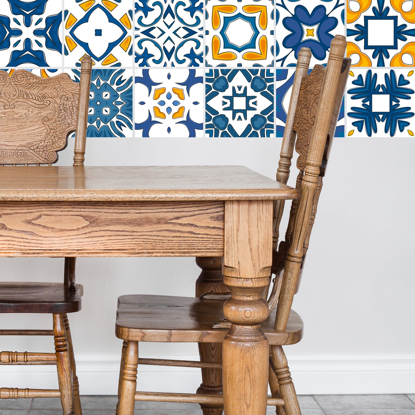 Stickerfliesen - Tippi 12er-Set Wohnbeispiel