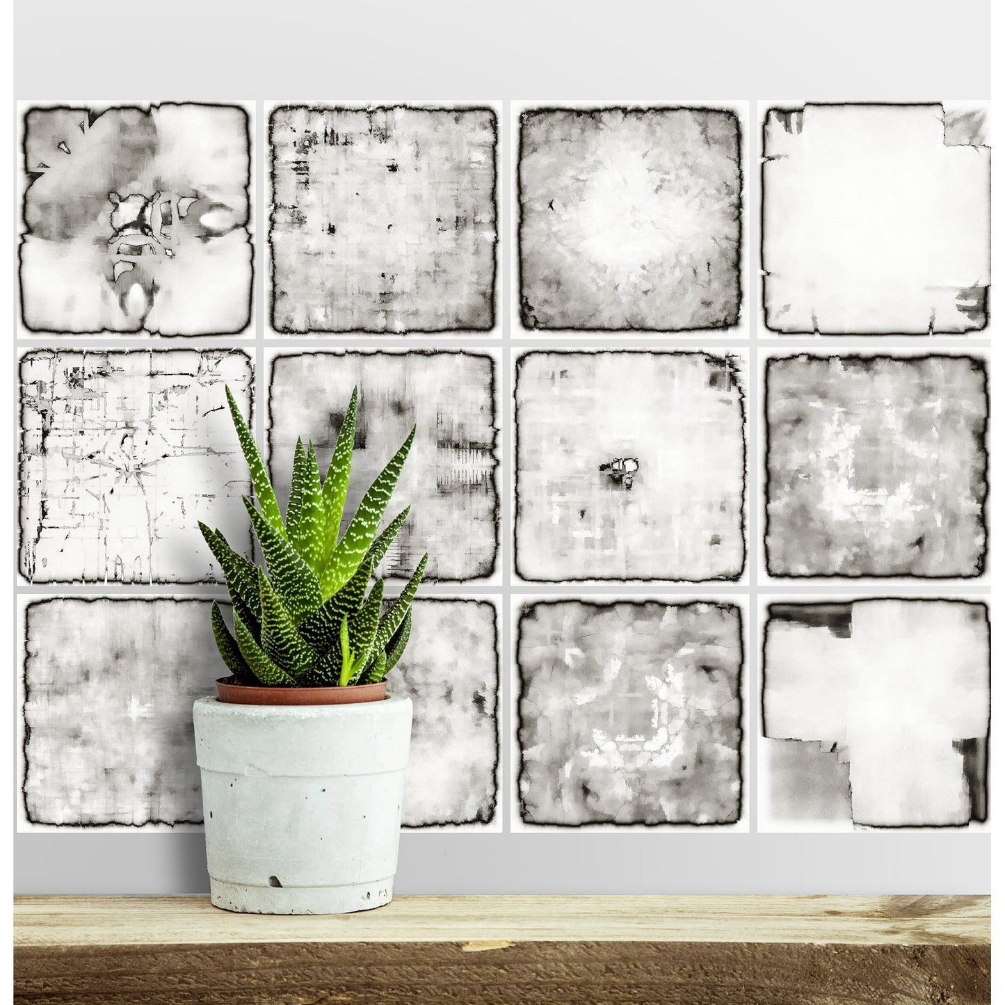 Stickerfliesen - Cloz 12er-Set Wohnbeispiel