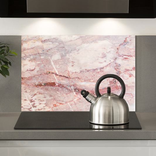 Spritzschutz - Pink Marmor Wohnbeispiel