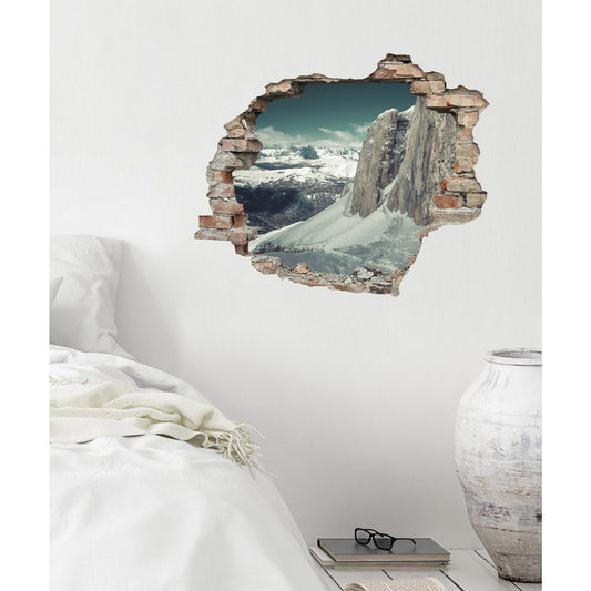 3D-Effekt - Schneegebirge Wohnbeispiel