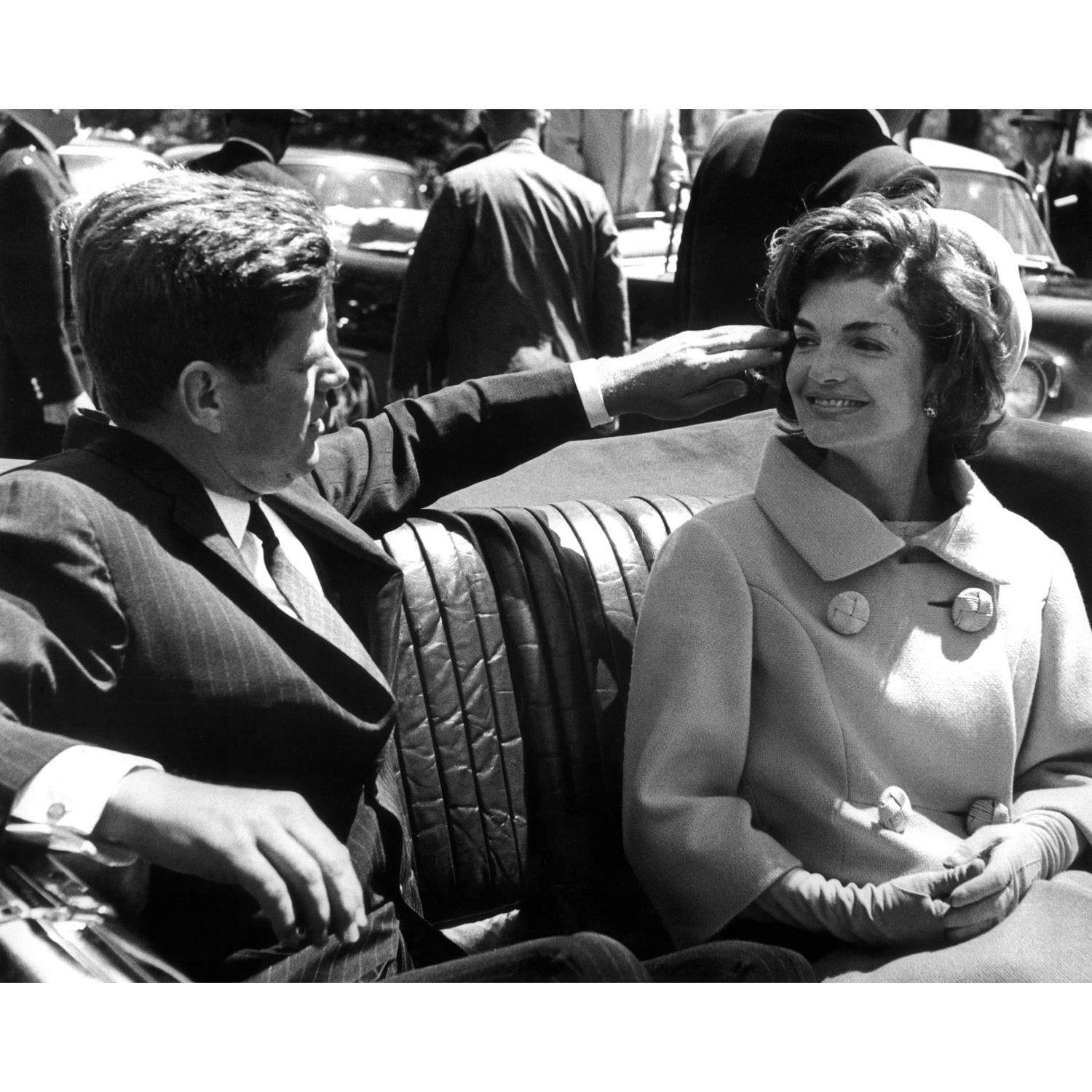 Acrylglasbild - John F. Kennedy & Jackie Kennedy