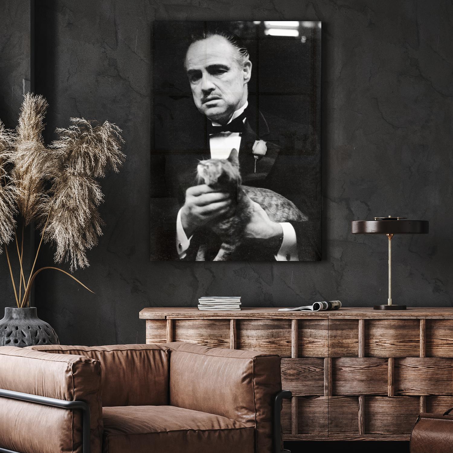 Acrylglasbild - The Godfather - Marlon Brando - Einrichtungsbeispiel Foto