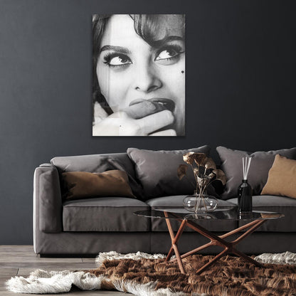 Acrylglasbild - Sophia Loren - Einrichtungsbeispiel Foto