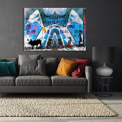 Acrylglasbild - Colorful Graffiti III