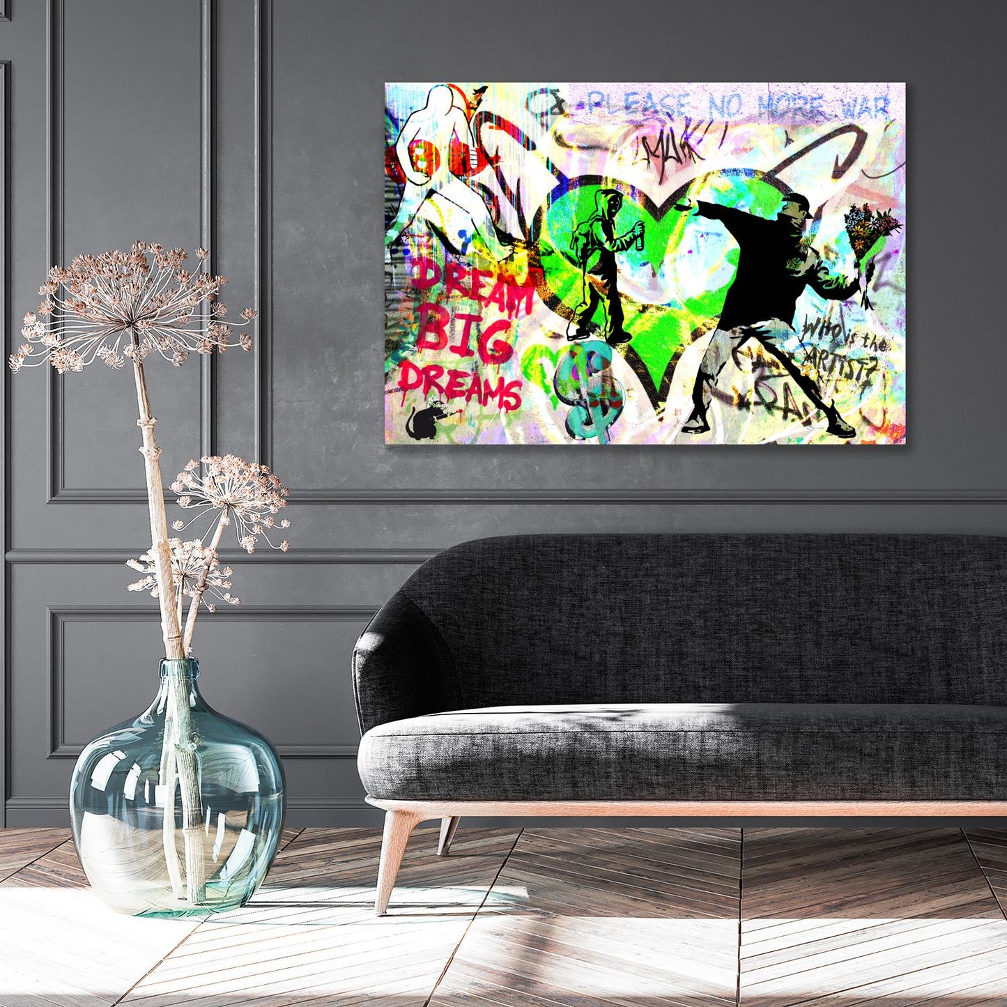 Acrylglasbild - Colorful Graffiti II